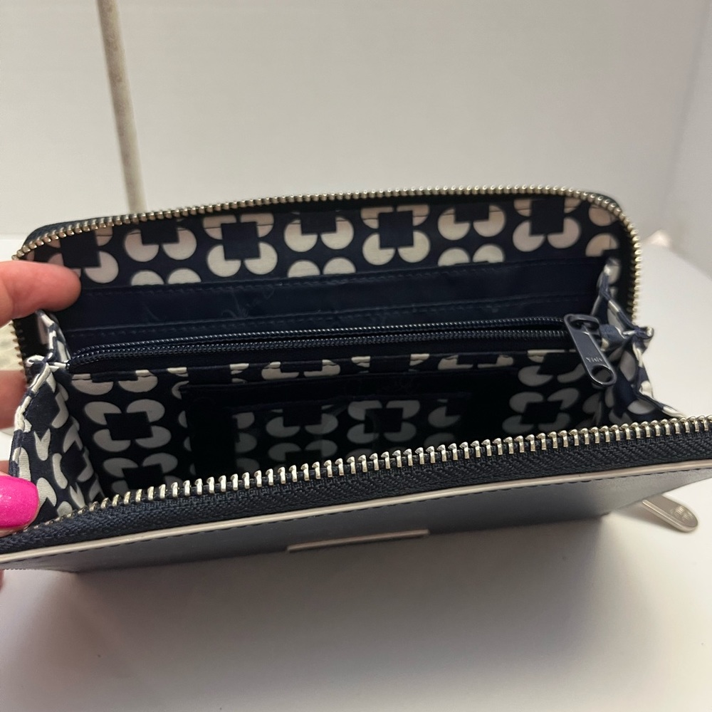 Vera Bradley Faux Leather Zip-Around Wallet